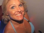 Sexy Blonde Jackie gets a Gloryhole Double Creampie in her Pussy