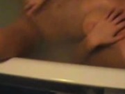 Beautiful girlfriend masturbating in the tub
