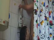 Rough fucking and blowjob in bathroom