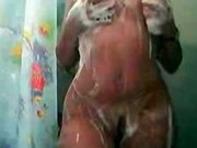 Sexy latin babe takes a hot shower