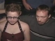 Public theater risky gangbang sex with complete strangers