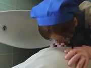 Asian toilet attendant cleans wrong public bathroom 5 by PublicJ