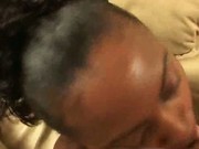 Sexy ebony teen gets a facial 7 by EbonyExposed
