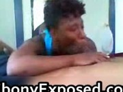 Nasty black girlfriend sucking black pole 2 EbonyExposed