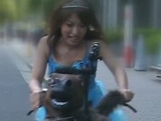 Anri Hiramatsu Asian hottie rides