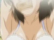 Bondage anime slut with a muzzle gets molested