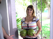 Fucking The Water Melon Girl Starring Jenni Noble - Bangbros HD